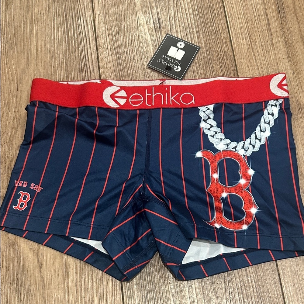 Ethika for Fanatics Navy and Red Sox Chain Boxer Briefs Size Small - Picture 2 of 5